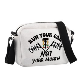 Racing Lover Gift Run Your Car Not Your Mouth Crossbody Bag Racing Flag Gift (Run Your Car CA HCB)