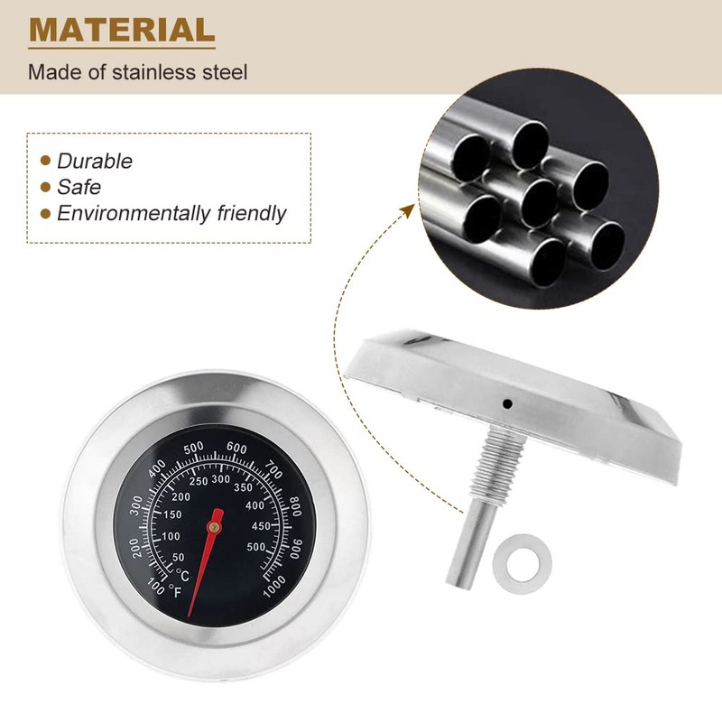 Smoking Thermometer, Temperature Gauge, For Barbecue Cooking Thermometer, Roasting, Outdoor