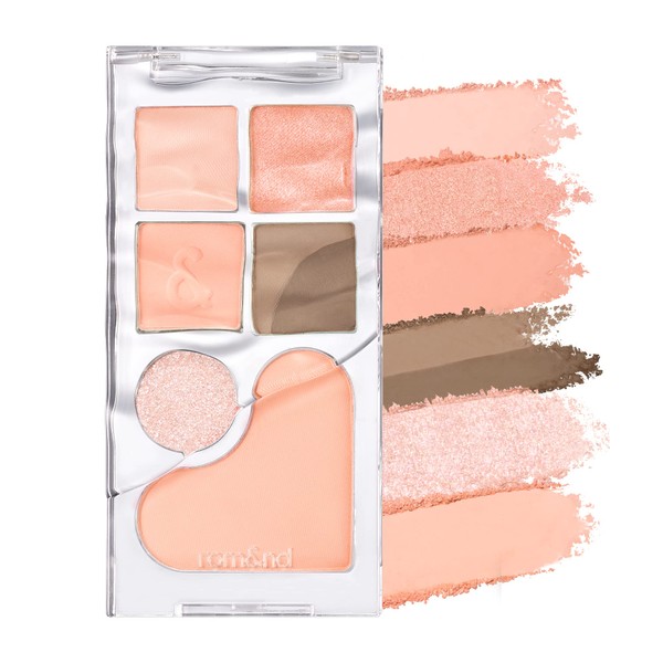 rom&nd Bare LAYER PALETTE Rom&nd Bear Layer Palette (01 Apricot Mood)