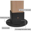 VANROUG 2 x 2 Square Fence Pole Flange Base Pergola
