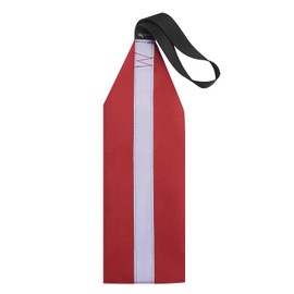 MOOCY Safety Tow Flag with Webbing for Kayak Boat Bicycle Travel Tow Warning Truck Loads (Red with Reflective Band)