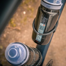 Elite T-Race Cage (Soft Touch Grey) – Lightweight, All-Side Entry Bottle Cage for Secure Retention