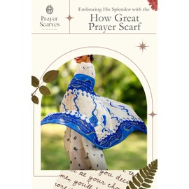 "How Great Thou Art" Christian Prayer Shawl for Women - 35x70" Large, Soft, Lightweight Biblical Gift Prayer Scarf with Scriptures for Worship and Praise (Scarf w/Canvas Bag)