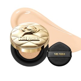 TIMEPHORIA Timeless Utopia Glow Cushion Foundation 000 Bare, Base de Maquillaje Cushion, Acabado Luminoso, Cobertura Media a Alta, Ácido Hialurónico y