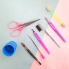 LIANG DUO Set Maquillaje Enchinador Pinzas Tijeras Aplicadores Manicur