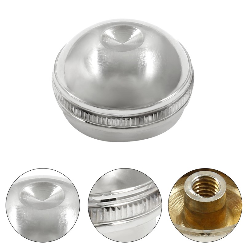 Bonsicoky Silver Flute Head Crown End Cap, Headjoint Screw Cap