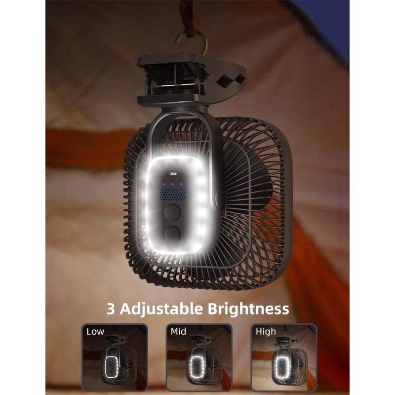 SLENPET 20000mAh Rechargeable Portable Clip on Fan, Last 78 hrs,