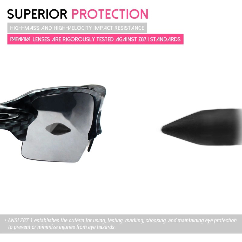 Oakley Lenslog Black Polarized Replacement Lenses For-Oakley Oil Rig Sunglasses