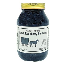 Amish Pie Filling and Topping (Black Raspberry 1-Jar)