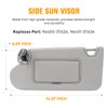 Left & Right Driver Passenger Side Sun Visor Gray with