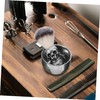 TOVINANNA 1set Male Shaving Brush and Foaming Bowl Kit Shaving