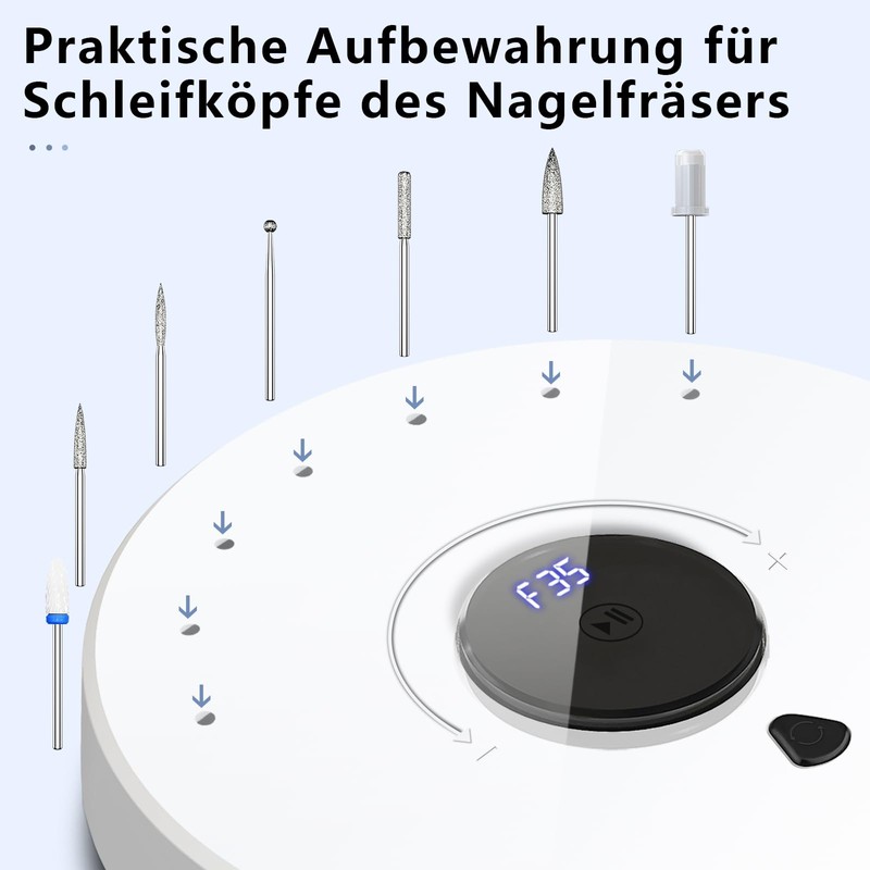 Enniewi Nail Cutter for Gel Nails 35000 U, Acrylic Nails,