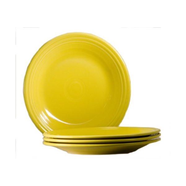 Fiesta 10-1/2-Inch Dinner Plate, Sunflower, Set of 4