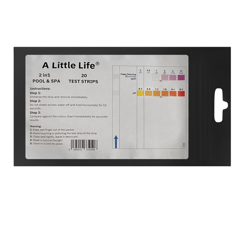 2 in1 Pool and Spa Water Tester Strips - Chlorine