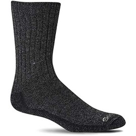 Sockwell Men's Big Easy Relaxed Fit Sock, Black - L/XL