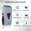 Rechargeable Men Electric Hair Clipper Trimmer Double Head Razor Reciprocating