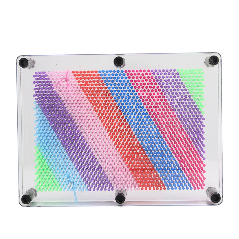 3D Pin Art Toy Colorful Plastic Pin Art Board Sculpture