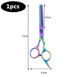 Professional Hairdressing Scissors, Modelling Scissors, 6.7 Inch Stainless Steel Hair Scissors, Professional Thinning Scissors with Extremely Sharp Leaves, Thinning Scissors Hairdresser for Unisex,