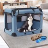 Petprsco Portable Dog Crate - 32"x23"x23" Collapsible Dog Travel Crate