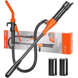 2025 Upgraded Portable Power Pump, Battery Operated Electric Siphon Pump, Hand Fuel Transfer Pump, Portable Battery Pump for Gas, Fuel, Diesel, Water Transfer (1PC)