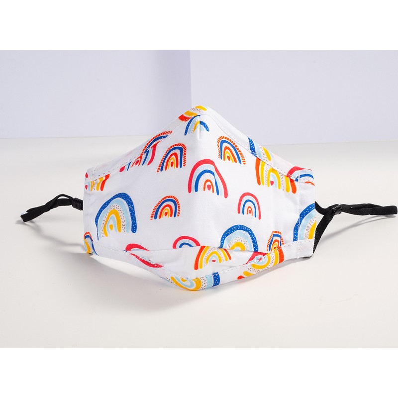3-7 Years old Kids Face Masks Reusable, 100% Cotton, Triple