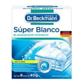 Dr. Beckmann Blanqueador D Ropa Dr. Beckmann Súper Blanco 6 Bolsas40g C/u