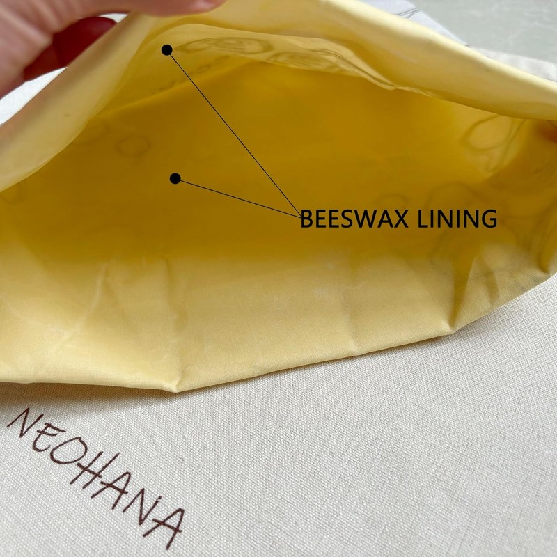 2 Pack Beeswax Bread Bags for Sourdough,Bread Bag for Homemade
