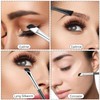 LXUEJIE 5 PCS Eyeliner Brushes Set, Black Fine Angled Eyebrow