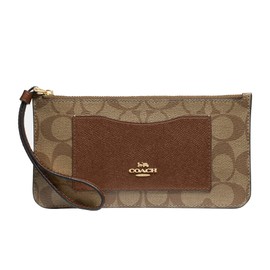 Coach Signature PVC Zip Top Wallet