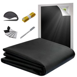techno life Thermal Insulation Sheet, Windows, Blackout Sheet, Window Insulation, Blind Sheet, Fabric, Blackout Film, For Windows, Blackout Cloth, Light Blocking, Blackout Curtain, Blindfold Sheet for Windows, 5.7 x 3.3 ft (1.45 x 1 m)