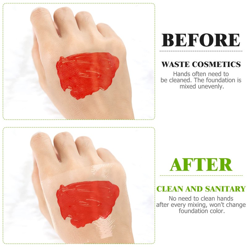 Lurrose 100 Pieces Makeup Hand Palette Single Use Cosmetic Hand