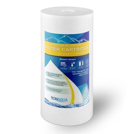 Ronaqua Big Sediment Replacement Water Filters 1 Micron 4.5"x 10" Cartridges Well-Matched with RFC-BBSA, W15-PR, WFHD13001B, GXWH35F, GXWH30C, HF45-10BLBK10PR and AP817
