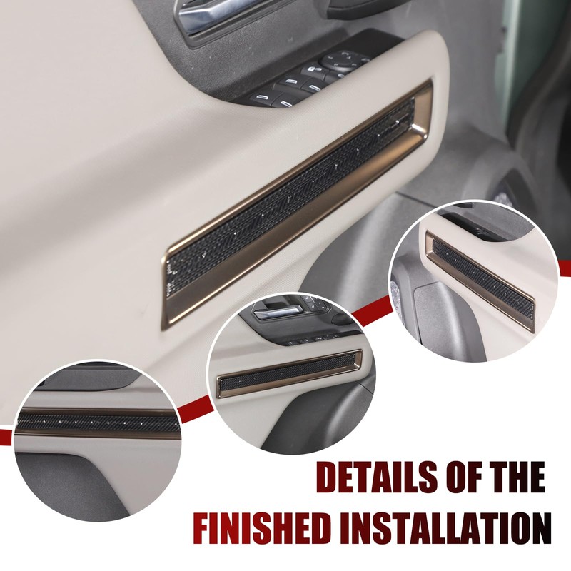 Yinanlutos Inner Door Panel Strip Trim Cover Compatible with Hummer