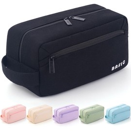 HVOMO Big Capacity Pencil Case Pen Pouch Holder Bag Large Storage Art Supply Marker Durable Stationery School Office Desk Organizer Portable for Kids Teen Student Girls Boys Adults (Black)