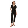 TRENDYOL Women's Belted Jumpsuit, black