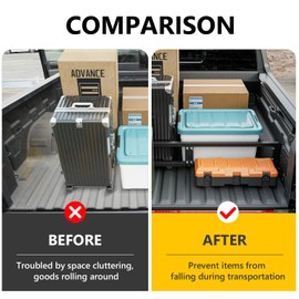 CZmenghe Cargo Manager Compatible with 19-25 Chevy Silverado GMC Sierra 1500 20-25 Sierra 2500 HD 3500HD Molle Panel Truck Bed Divider Replacement for 2019-2025 Chevy Silverado Accessories