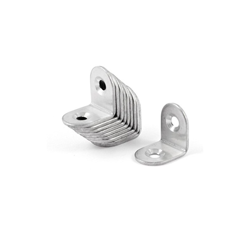 uxcell 10 Pcs 20mmx20mm Corner Brace Joint Right Angle Bracket