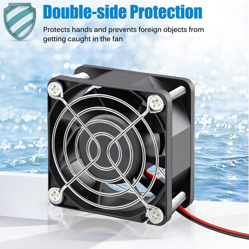 GDSTIME 60mm x 25mm 12V DC Waterproof IP67 Fan High