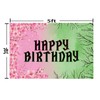 Green and Pink Birthday Party Background Decoration, Witch Party Banner