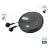 GPX PC332B Portable CD Player with Anti-Skip Protection, FM Radio