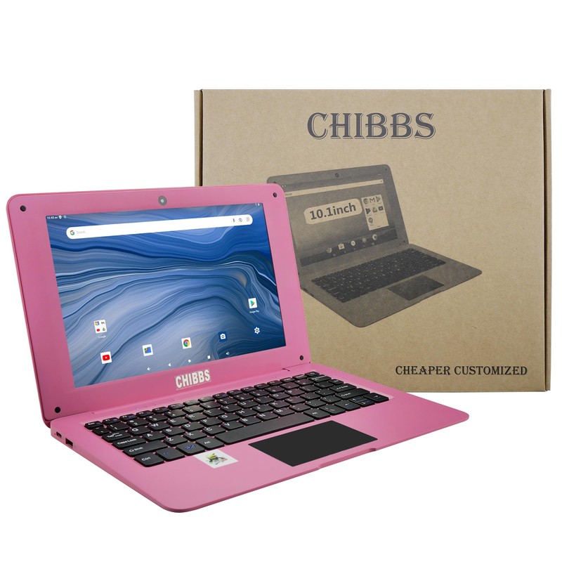 CHIBBS 10.1" Inch Kids Laptop Computer, Netbook Powered by Android