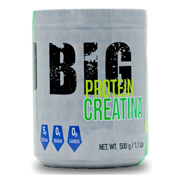 Suplemento Polvo Creatina Monohidratada 500 Gr 100 Servi Big Sabor