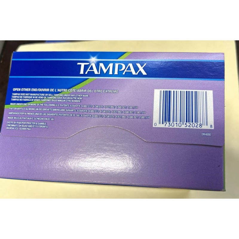 Tampax Cardboard Applicator, Multipax Tampons 40 Count