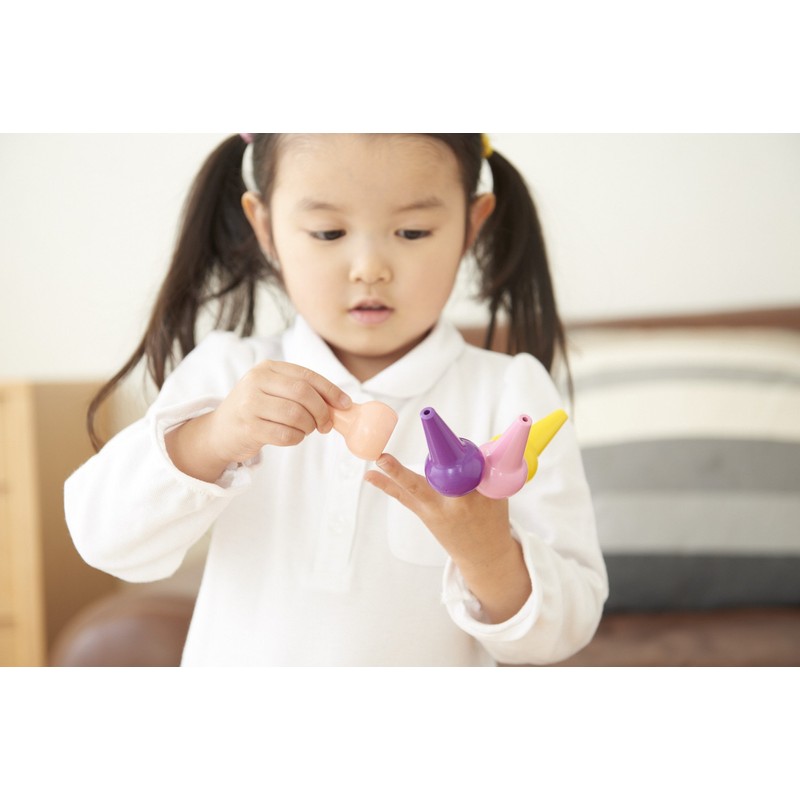Aozora Baby Color Stackable Crayon Bit - 6 Pastel Color