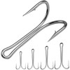 Classic Double Fishing Hooks for Saltwater Freshwater,High Carbon Steel Fishing