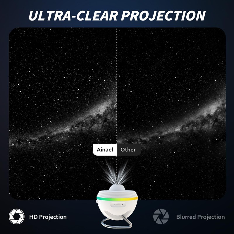 Ainael Galaxy Projector, Star Projector Home Planetarium Space Ceiling Starry