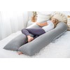 Meiz Pregnancy Pillow, Cooling Silky Pregnancy Pillows for Sleeping, 65"