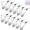 12 Pcs Tablecloth Clips,Stainless Steel Triangular Picnic Table Clips for