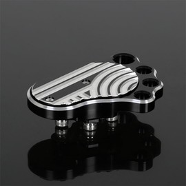 Compatible with Monkey 125 (JB02/03) Super Cub C125 Hunter Cub CT125 CT 125 Grom (JC61/75/92) Dax 125 (JB04) CNC 3D Carving Brake Pedal Big Foot Bolt-on Type (Black)