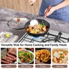 WANGYUANJI 10.24" (26 cm) Iron Wok with Glass Lid —